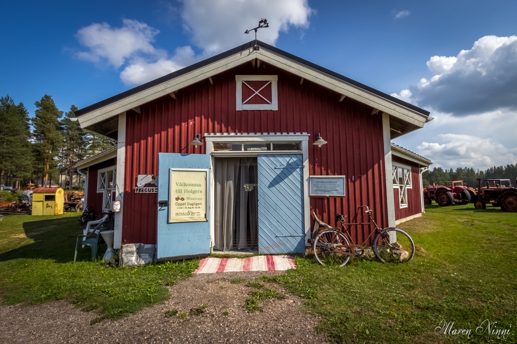 Traktormuseum i Svartbyn,Överkalix, Sverige